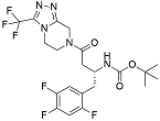 Sitagliptin N-BOC Impurity ;(R)-tert-Butyl (4-oxo-4-(3-(trifluoromethyl)-5,6-dihydro-[1,2,4]triazolo[4,3-a]pyrazin-7(8H)-yl)-1-(2,4,5-trifluorophenyl)butan-2-yl)carbamate  |486460-23-5