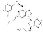 Ticagrelor Acetonide ;Ticagrelor Impurity H ; 2-({(3aR,4S,6R,6aS)-6-[7-{[(1R,2S)-2-(3,4- Difluorophenyl)cyclopropyl]amino}-5- (propylsulfanyl)-3H-[1,2,3]-triazolo[4,5-d ]pyrimidin-3-yl]-2,2-dimethyltetrahydro-3aH -cyclopenta[d][1,3]dioxol-4yl)oxy]-1-ethanol  |  274693-26-4