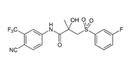 Bicalutamide USP RC B ;Bicalutamide USP Related Compound B ;Bicalutamide 3-Fluoro Isomer ;(RS)-N-[4-Cyano-3-(trifluoromethyl)phenyl]-3-[(3-fluorophenyl) sulfonyl]-2-hydroxy-2-methyl-propanamide | 1166228-30-3
