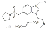 Almotriptan USP RC A; Almotriptan Impurity A ; Almotriptan Hydroxymethyl Impurity| {3-[2-(dimethylamino)-ethyl]-5-[(pyrrolidin-1-yl-sulfonyl)methyl]-1H-indol-1-yl}- methanol  |  1018676-02-2