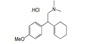 Venlafaxine EP Impurity F ; (2RS)-2-(Cyclohex-1-enyl)-2-(4-methoxyphenyl)-N,N-dimethylethanamine hydrochloride ; 2-Cyclohexenyl-2-(4-methoxyphenyl)-N,N -dimethylethanamine hydrochloride | 93413-79-7