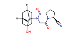 Vildagliptin Nitroso Impurity (N-Nitroso Vildagliptin) ;N-(2-((S)-2-Cyanopyrrolidin-1-yl)-2-oxoethyl)-N-((1r,3R,5R,7S)-3-hydroxyadamantan-1-yl)nitrous amide
