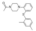 Vortioxetine N-acetyl Impurity; 1-(4-(2-((2,4-dimethylphenyl)thio)phenyl)piperazin-1-yl)ethanone; 1801352-86-2