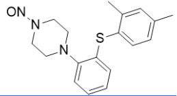 Vortioxetine N-oxide; 1-(2-((2,4-dimethylphenyl)thio)phenyl)-4-nitrosopiperazine