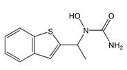 Zileuton; N-(1-Benzo[b]thien-2-yl-ethyl)-N-hydroxy urea  |  111406-87-2