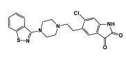 Ziprasidone EP Impurity B ; 3-Oxo Ziprasidone ; Ziprasidone USP RC B ;  5-[2-[4-(1,2-Benzisothiazol-3-yl)piperazin-1-yl]ethyl]-6-chloro-1H-indole-2,3-dione   |  1159977-56-6