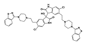 Ziprasidone EP Impurity D; Ziprasidone Dimer; Ziprasidone USP RC C;  5,5′-bis[2-[4-(1,2-Benzisothiazol-3-yl)piperazin-1-yl]ethyl]-6,6′-dichloro-3-hydroxy-1,1′,3,3′-tetrahydro-2H,2′H-3,3′-biindole-2,2′-dione   |  1303996-68-0