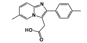 Zolpidic Acid; 2-(6-Methyl-2-p-tolylimidazo[1,2-]pyridin-3-yl)acetic acid; 6-methyl-2-(4-methylphenyl)-imidazo(1,2-a)pyridine-3-acetic acid