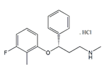 Atomoxetine EP Impurity F ; 3-Fluoro (S)-Atomoxetine HCl ;(3S)-3-(3-Fluoro-2-methylphenoxy)-N-methyl-3-phenylpropan-1-amine hydrochloride