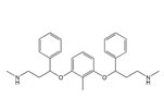 Atomoxetine EP Impurity G ; N-Methyl-3-(2-methyl-3-(3-(methylamino)-1-phenylpropoxy)phenoxy)-3-phenylpropan-1-amine ;3,3′-[(2-Methylbenzene-1,3-diyl)bis(oxy)]bis(N-methyl-3-phenylpropan-1-amine)