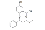 Atomoxetine 4-Hydroxy 2-Carboxy Impurity ; (R)-5-Hydroxy-2-(3-(methylamino)-1-phenylpropoxy)benzoic acid  |  578727-55-6