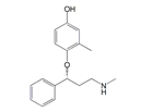 Atomoxetine 4-Hydroxy 2-Methyl Impurity ; (R)-3-Methyl-4-(3-(methylamino)-1-phenylpropoxy)phenol  |  540729-12-2