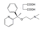 Doxylamine Succinate ; N,N-Dimethyl-2-[(1RS)-1-phenyl-1-(pyridin-2-yl)ethoxy]ethanamine butanedioate  |  562-10-7