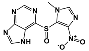 Azathioprine sulfoxide Impurity; 6-((1-methyl-4-nitro-1H-imidazol-5-yl)sulfinyl)-7H-purine