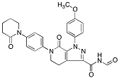 N-Formyl Apixaban; N-Formyl-4,5,6,7-tetrahydro-1-(4-methoxyphenyl)-7-oxo-6-[4-(2-oxo-1-piperidinyl)phenyl]-1H-pyrazolo[3,4-c]pyridine-3-carboxamide;1351611-14-7