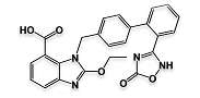 Azilsartan; Azilsartan Acid; 1-[[2’-(2,5-Dihydro-5-oxo-1,2,4-oxadiazol-3-yl)[1,1’-biphenyl]-4-yl]methyl]-2-ethoxy-1H-benzimidazole-7-carboxylic acid ; 147403-03-0