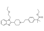 Bilastine ethyl ester Impurity; ethyl 2-(4-(2-(4-(1-(2-ethoxyethyl)-1H-benzo[d]imidazol-2-yl)piperidin-1-yl)ethyl)phenyl)-2-methylpropanoate