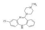 Clozapine ; 8-Chloro-11-(4-methyl-1-piperazinyl)-5H-dibenzo[b,e][1,4]diazepine  |  5786-21-0