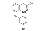 Diclofenac 4-Bromo Analog ;Diclofenac 4-Bromo 6-Deschloro Impurity ; 2-[2-[(4-Bromo-2-chlorophenyl)amino]phenyl]acetic acid