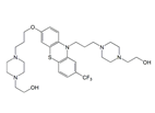 Fluphenazine Dihydrochloride EP Impurity F ;2-[4-[3-[7-[3-[4-(2-Hydroxyethyl)piperazin-1-yl]propoxy]-2-(trifluoromethyl)-10H-phenothiazin-10-yl]propyl]piperazin-1-yl)ethanol