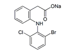 Diclofenac EP Impurity D ; Diclofenac USP RC D ;2-[2-[(2-Bromo-6-chlorophenyl) amino]phenyl] acetic acid sodium salt  |  127792-45-4