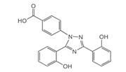 Deferasirox ;  4-[3,5-Bis(2-hydroxyphenyl)-1H-1,2,4-triazol-1-yl]benzoic acid | 201530-41-8