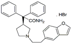 Darifenacin Dehydro Impurity ;2,3-Dehydro Darifenacin HBr ; (S)-2-[1-[2-(Benzfuran-5-yl)ethyl]-3-pyrrolidinyl]-2,2-diphenylacetamide HBr | 943034-52-4