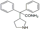 Darifenacin Pyrrolidine Impurity Racemate ; 2-(3-Pyrrolidinyl)-2,2-diphenylacetamide ; 2,2-Diphenyl-2-(pyrrolidine-3-yl)acetamide | 103887-32-7
