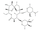 Erythromycin EP Impurity D ; Anhydroerythromycin A ;(1S,2R,3R,4S,5R,8R,9S,10S,11R,12R,14R)-9-[(2,6-Dideoxy-3-C-methyl-3-O-methyl-α-L-ribo-hexopyranosyl)oxy]-5-ethyl-3-hydroxy-2,4,8,10,12,14-hexamethyl-11-[[3,4,6-trideoxy-3-(dimethylamino)-β-D-xylo-hexopyranosyl]oxy]-6,15,16-trioxatricyclo[10.2.1.11,4]hexadecan-7-one  |  23893-13-2