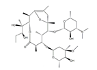 Erythromycin EP Impurity F ;Pseudoerythromycin A Enol Ether ;(2R,3R,6R,7S,8S,9R,10R)-7-[(2,6-Dideoxy-3-C-methyl-3-O-methyl-α-L-ribo-hexopyranosyl)oxy]-3-[(1R,2R)-1,2-dihydroxy-1-methylbutyl]-2,6,8,10,12-pentamethyl-9-[[3,4,6-trideoxy-3-(dimethylamino)-β-D-xylohexopyranosyl]oxy]-4,13-dioxabicyclo[8.2.1 ]tridec-1(12)-en-5-one  |  105882-69-7