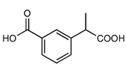 Ketoprofen EP Impurity C ;Ketoprofen USP RC C ;3-[(1RS)-1-Carboxyethyl]benzoic acid   |  68432-95-1