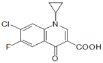 Enrofloxacin EP Impurity A ;Ciprofloxacin EP Impurity A ; 7-Chloro-1-cyclopropyl-6-fluoro-4-oxo-1,4-dihydroquinoline-3-carboxylic acid