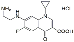 Enrofloxacin EP Impurity G ;Ciprofloxacin EP Impurity C ; 7-[(2-Aminoethyl)amino]-1-cyclopropyl-6-fluoro-4-oxo-1,4-dihydroquinoline-3-carboxylic acid hydrochloride ; Desethylene Ciprofloxacin HCl | 528851-31-2