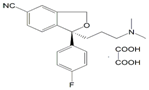 EsCitalopram Oxalate ; Citalopram S-Isomer Oxalate ; S-(+)-1-[3-(Dimethylamino)propyl]-1-(p-fluorophenyl)-5-phthalan carbonitrile oxalate | 219861-08-2