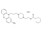 Fluphenazine Decanoate EP Impurity C ;Fluphenazine Enantate Dihydrochloride ; 2-[4-[3-[2-(Trifluoromethyl)-10H-phenothiazin-10-yl]propyl]-1-piperazinyl]ethyl ester heptanoic acid dihydrochloride  |  3105-68-8