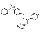 Fenticonazole EP Impurity C; 1-(2-(2,4-dichlorophenyl)-2-((4-(phenylsulfonyl)benzyl)oxy)ethyl)-1H-imidazole  |  80676-29-5