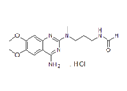 Alfuzosin EP Impurity E ;N-[3-[(4-Amino-6,7-dimethoxyquinazolin-2-yl)(methyl)amino]propyl]formamide hydrochloride  |  1026411-59-5