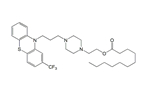 Fluphenazine Decanoate EP Impurity F ;Fluphenazine Undecanoate ; 2-(4-(3-(2-(Trifluoromethyl)-10H-phenothiazin-10-yl)propyl)piperazin-1-yl)ethyl undecanoate |  13220-06-9