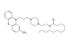 Fluphenazine Decanoate EP Impurity G ; Fluphenazine Dodecanoate ;2-(4-(3-(2-(trifluoromethyl)-10H-phenothiazin-10-yl)propyl)piperazin-1-yl)ethyl dodecanoate  |  61555-18-8