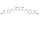 Atenolol Impurity F; 2,2'-[(1-Methylethyl)iminobis(2-hydroxypropan-3,1-diyloxy-4,1-phenylene)]diacetamide  |  87619-83-8