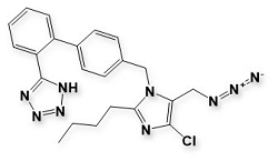 Losartan Azide impurity;  Losartan Azide impurity; 2-butyl-4-chloro-5-(azidomethyl)-1-[(2'-(1H-tetrazol-5-yl)biphenyl-4yl)methyl]-1H-imidazole