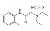 Lidocaine HCl ;2-(Diethylamino)-N- (2,6-dimethylphenyl)acetamide hydrochloride monohydrate | 6108-05-0