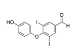 Levothyroxine Hydroxyphenoxy Aldehyde Impurity ;3,5-Diiodo Thyroaldehyde ; 4-(4-Hydroxy-phenoxy)-3,5-diiodobenzaldehyde  |  2828-49-1