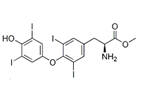 Levothyroxine Methyl Ester ; Methyl 2-amino-3-(4-(4-hydroxy-3,5-diiodophenoxy)-3,5-diiodo phenyl) propanoate   |  32180-11-3