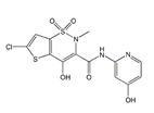 Lornoxicam 5-Hydroxy ; 6-Chloro-4-hydroxy-N-(5-hydroxy-2-pyridinyl)-2-methyl-2H-thieno[2,3-e]-1,2-thiazine-3-carboxamide 1,1-dioxide  |  123252-96-0