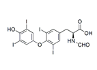 Levothyroxine N-Formyl Impurity ; N-Formyl-T4 (USP) ;N-Formyl-O-(4-hydroxy-3,5-diiodophenyl)-3,5-diiodo-L-tyrosine  |  671235-41-9