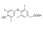Levothyroxine EP Impurity D ;T4-Acetic Acid (USP) ;Tetraiodothyroacetic acid ; [4-(4-Hydroxy-3,5-diiodophenoxy)-3,5-diiodophenyl]acetic acid   |  67-30-1