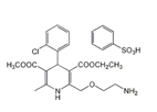 Amlodipine Besylate ;2-[(2-Aminoethoxy)methyl]-4-(2-chlorophenyl)-3-ethoxycarbonyl-5-methoxycarbonyl-6-methyl-1,4-dihydropyridine benzenesulfonate  |  111470-99-6