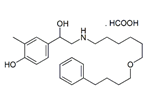 Salmeterol EP Impurity F ;Salmeterol EP Impurity F (Formate Salt) ;Salmeterol Deoxy Impurity (USP) ;1-(4-Hydroxy-3-methylphenyl)-2-[[6-(4-phenylbutoxy)hexyl]amino]ethanol formate  |  1391054-40-2