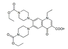 Norfloxacin EP Impurity J ;6,7-bis[4-(Ethoxycarbonyl)piperazin-1-yl]-1-ethyl-4-oxo-1,4-dihydroquinoline-3-carboxylic acid